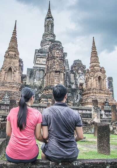 In sukhothai before heading to chiang mai by train