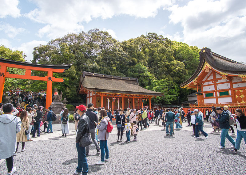 nomadic life new zealand japan - Fushimi Inari Shrine kyoto japan