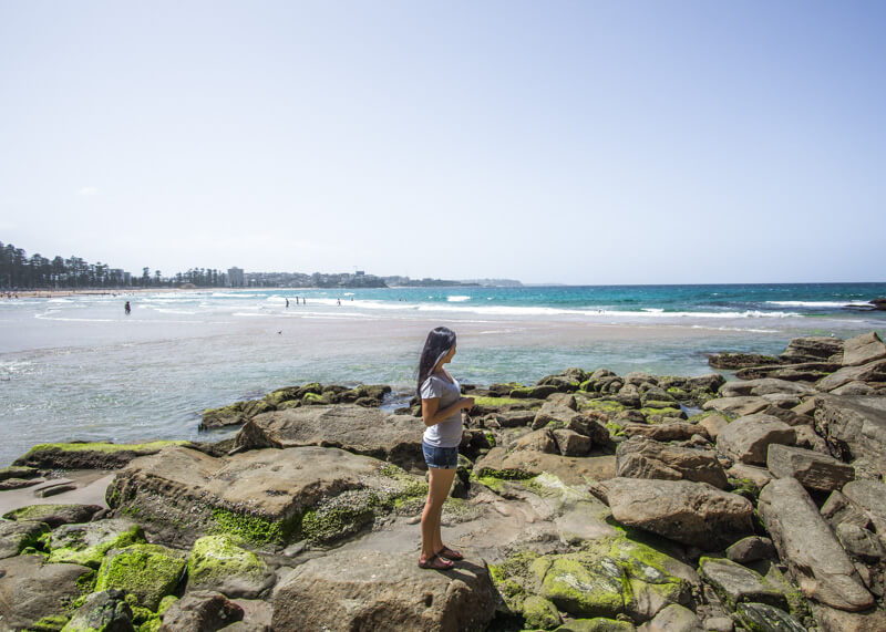 sydney travel blog - manly beach rocks