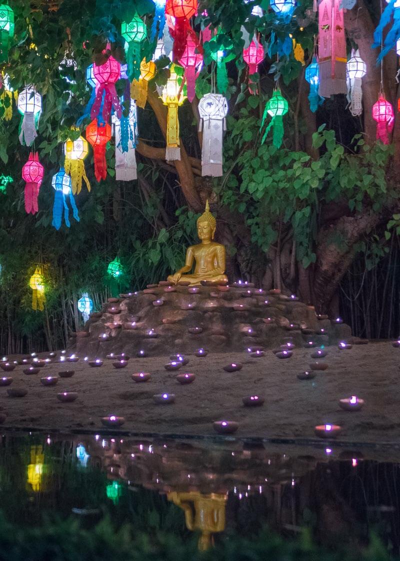 Loy Krathong Chiang Mai lantern festival - buddha
