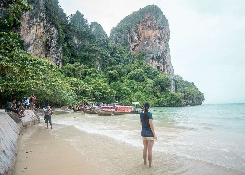 Rainy Days At The Beautiful Ao Nang Beach | There are tons of things to do in Ao Nang beach in Krabi Thailand, especially excursions from the area. If you’re trying to decide if Ao Nang is the place for you and you’re looking for ideas on places to stay, then read this post to help with your travel plans! #travel #destinations #thailand #krabi #slowtravel #wanderlust #aonang #beach