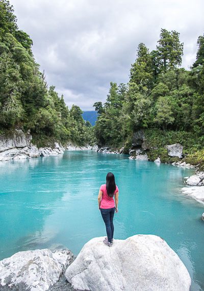 living on the road - hokitika gorge