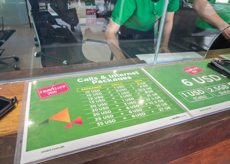 Siem Reap Travel Blog - cambodia internet data plan at siem reap airport